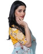 Embroidered Saree with Blouse Piece - Image 2