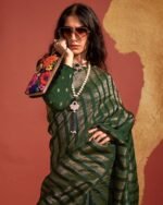 Women Saree with Tassels - Image 2