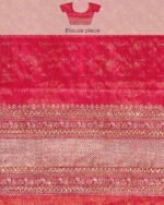 Women Art Silk Saree with Contrast Border - Image 5