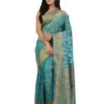 Women Paithani Woven Saree with Unstitched Blouse Piece